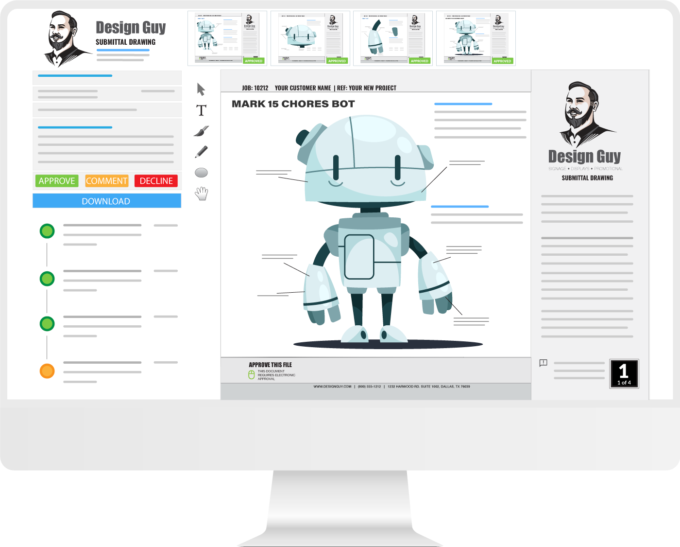 Submittal Drawings approved online