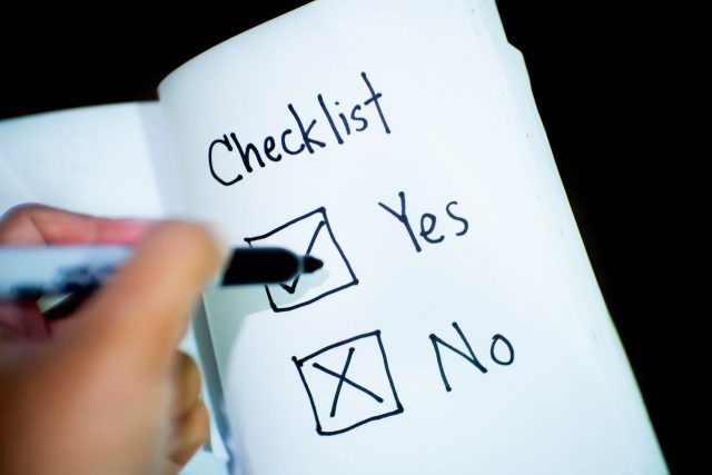 How to make a software requirements checklist