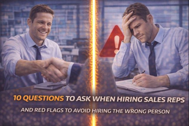 10 Questions to ask when hiring Sales Reps and red flags to avoid hiring the wrong person 10 Questions to ask when hiring Sales Reps and red flags to avoid hiring the wrong person