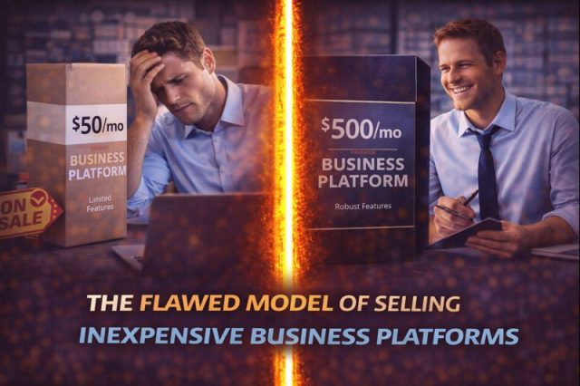 The Flawed Model of Selling Inexpensive Business Platforms The Flawed Model of Selling Inexpensive Business Platforms