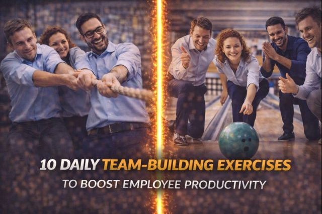 10 Daily Team Building Exercises to Boost Employee Productivity 10 Daily Team Building Exercises to Boost Employee Productivity