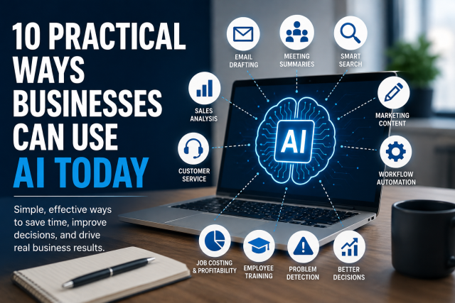 10 Practical Ways Businesses Can Use AI Today