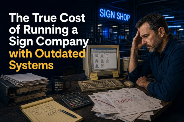 The True Cost of Running a Sign Company with Outdated Systems