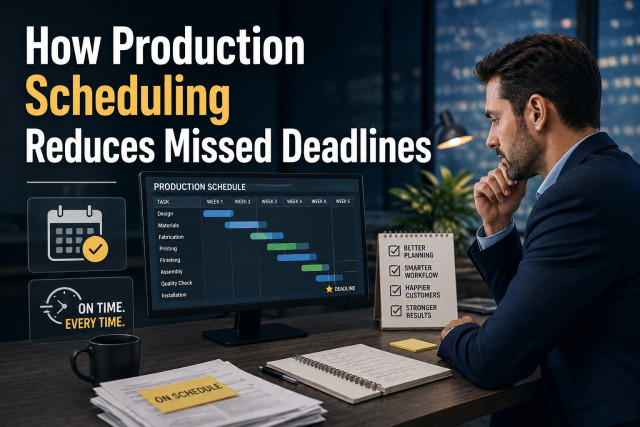 How Production Scheduling Reduces Missed Deadlines
